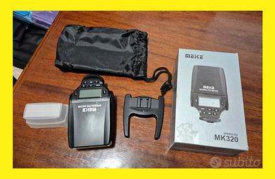 Flash Meike MK320 per SONY A7 FE compatto  leggero