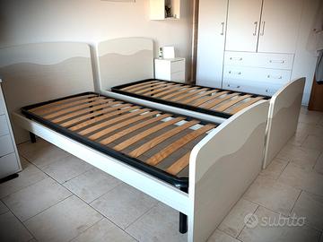 Letto, rete, struttura lettino in legno cameretta