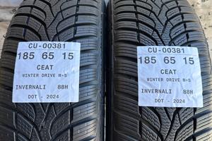 2 PNEUMATICI 185/65 R15 CEAT INVERNALI SEMINUOVE