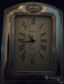 orologio in argento da scrivania valenti e co