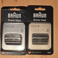 2 Testine rasoio Braun Series 8 83M