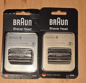 2 Testine rasoio Braun Series 8 83M
