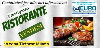 348/22 RISTORANTE di mq 300 in zona Ticinese