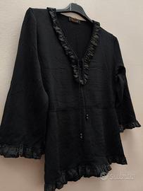 💟 Maglioncino con scollo a V e volant Tg. S 💟