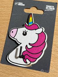 Gancio adesivo unicorno