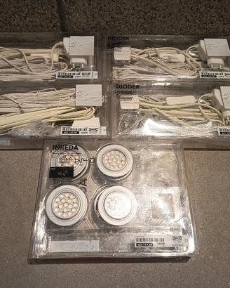 set con 4 led Ikea dioder e 1 led ikea inreda