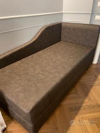 Divano letto singolo Dorelan ecopelle