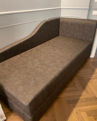 Divano letto singolo Dorelan ecopelle