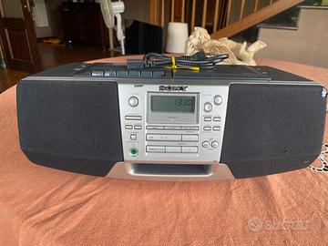 Sony radio cd orologio cassette