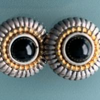 Orecchini d’argento 925 Piccolo inserimento in oro
