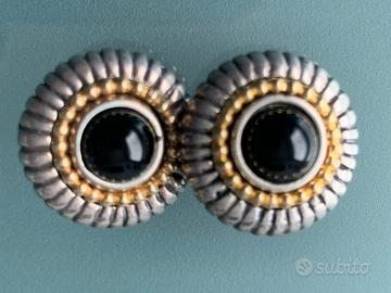 Orecchini d’argento 925 Piccolo inserimento in oro