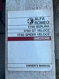 Alfa Romeo 1750 America libretto