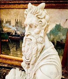 Scultura Mosè primi/900 firm.A.Santini.