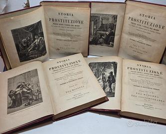 Libro Antico 1876/77 Storia Della Prostituzione