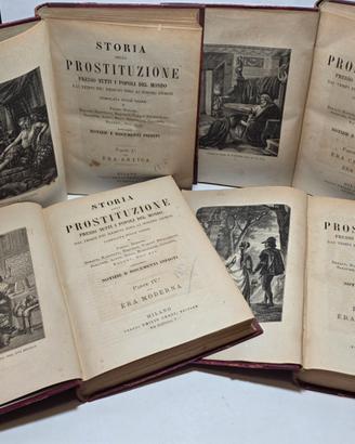 Libro Antico 1876/77 Storia Della Prostituzione