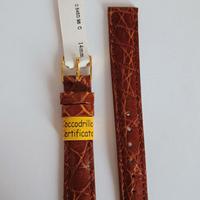 Cinturino in pelle di coccodrillo nuovo 14mm