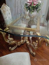 Tavolo con vetro