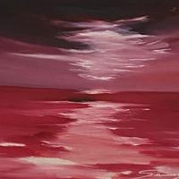 Quadro su tela - mare rosso