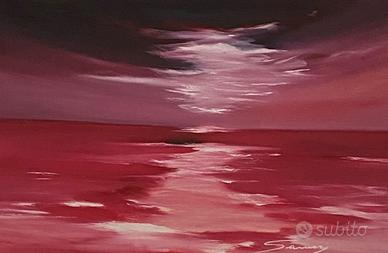 Quadro su tela - mare rosso