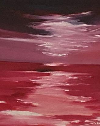 Quadro su tela - mare rosso