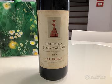Bottiglia Brunello di Montalcino Col  D’orcia 1989