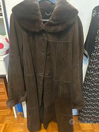 Cappotto in pelliccia di camoscio donna