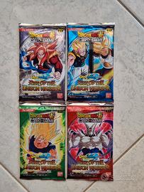 4 Boosters Dragonball Cardgame B10 Bustine Sealed 