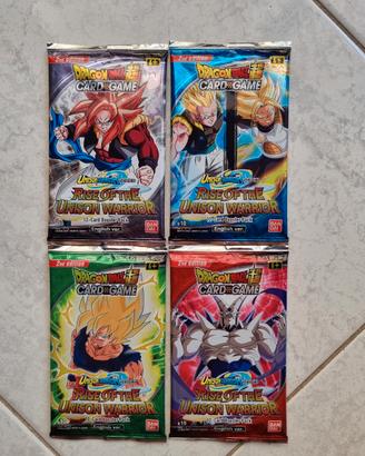 4 Boosters Dragonball Cardgame B10 Bustine Sealed 