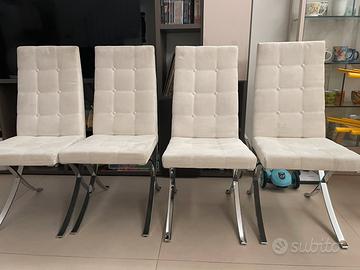 N.4 sedie sala/cucina di design