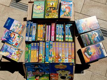 40 Cassette VHS cartoni animati vari titoli