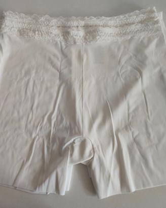 Set intimo donna: 3 coulotte sottoveste bianche ta