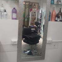 specchio da parete glitterato