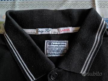 Polo nera uomo Champion 