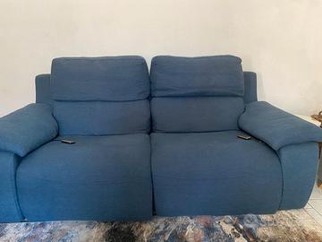 DIVANO POLTRONE E SOFA BLU PETROLIO