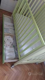 Lettino con cassettone