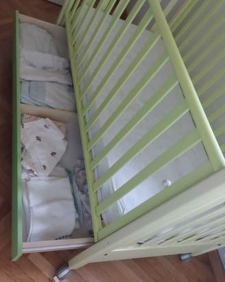 Lettino con cassettone