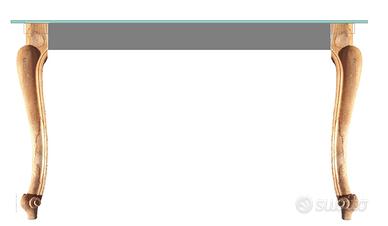 Gambe legno per Tavolo da realizzare ferro vetro