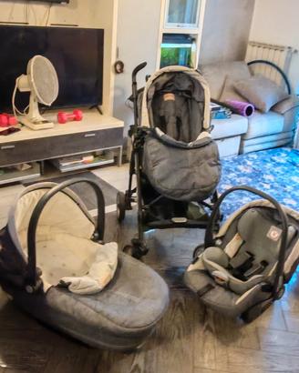 trio passeggino seggiolino carrozzina