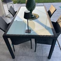 Tavolo con Sedie + Set relax da Giardino/Esterno