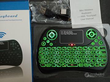 Mini tastiera wireless ricaricabile 7 colori