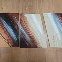 Quadro dipinto in tre pannelli .Usato ma in perfet