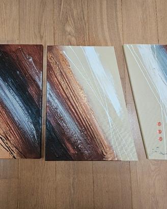 Quadro dipinto in tre pannelli .Usato ma in perfet