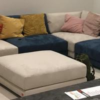 Divano componibile antograffio (simil alcantara)