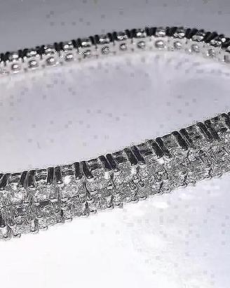 BRACCIALE TENNIS ORO 18kt. DIAMANTI NATURALI 3,00