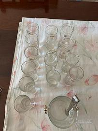 Set bicchieri Vintage in Vetro