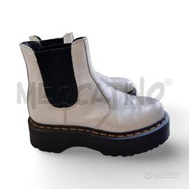 DR MARTENS QUAD WHITE PLATFORM SCATOLA , CONDIZION