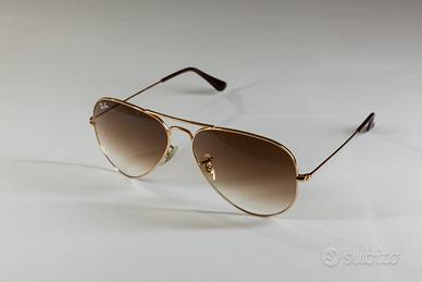 Ray-Ban AVIATOR occhiali sole uomo marrone