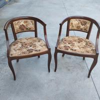 Coppia di poltroncine vintage