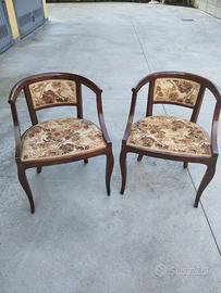 Coppia di poltroncine vintage