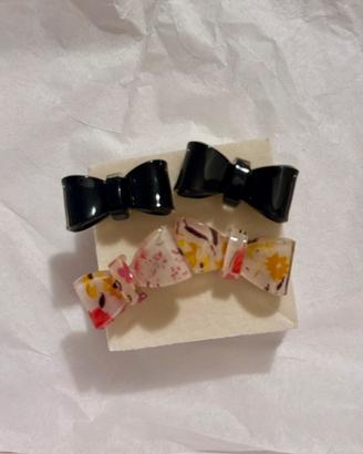 Orecchini a lobo fiocco bows